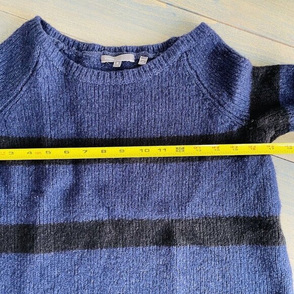 Vince Pullover Sweater Striped Cashmere Silk Blend - Women Size Small (j6) - Picture 10 of 10